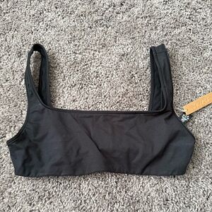 Skims body basics wide neck bralette in onyx